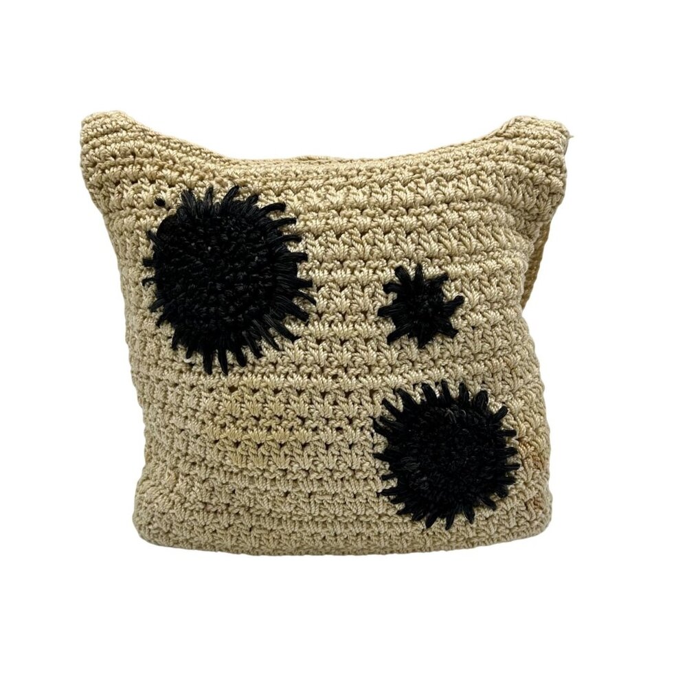 The Sak Beige Crochet Raffia Bag